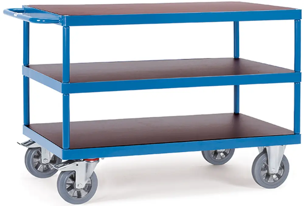 Fetra Schwerlast-Tischwagen mit drei Plattformen 1000 x 700 mm Günstig