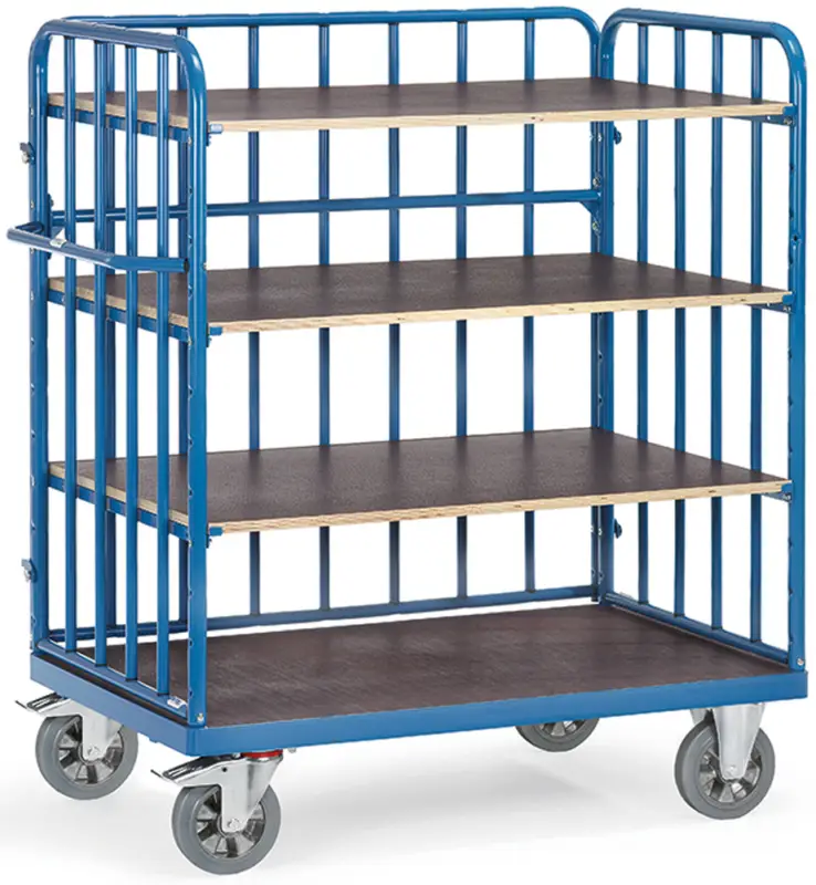 Neu Fetra Schwerlast-Etagenwagen VR mit vier Böden 1000 x 700 mm