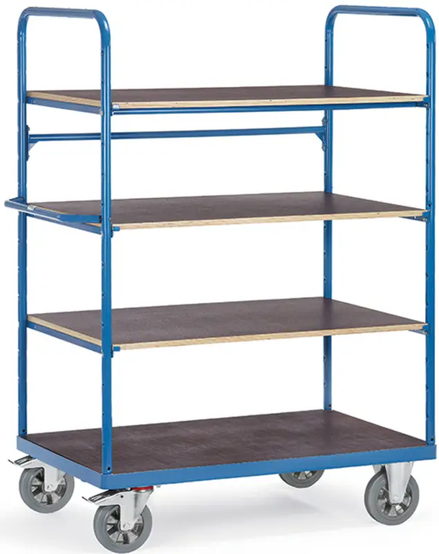 Sichere Zahlung Fetra Schwerlast-Etagenwagen HB mit vier Böden 1200 x 800 mm
