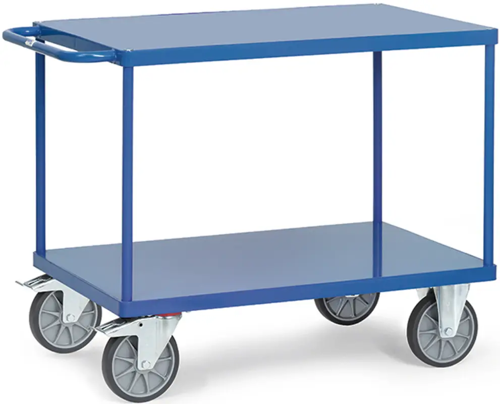 Saisonangebot Fetra Tischwagen schwer mit zwei Stahlplattformen 1000 x 700 mm