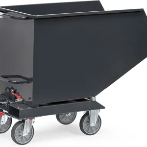 Fetra Muldenkipper mit Ablasshahn anthrazit 4702-7016 - 450 Liter Begrenztes Angebot