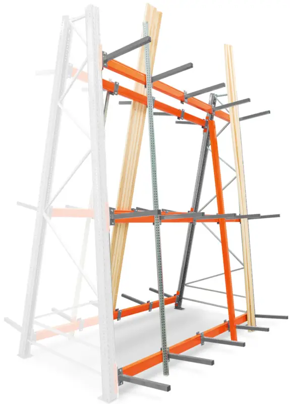 Regalwerk ARTUS Profillagerregal doppelseitig Anbaufeld 3500 x 2700 x 1335 mm Neue Kollektion