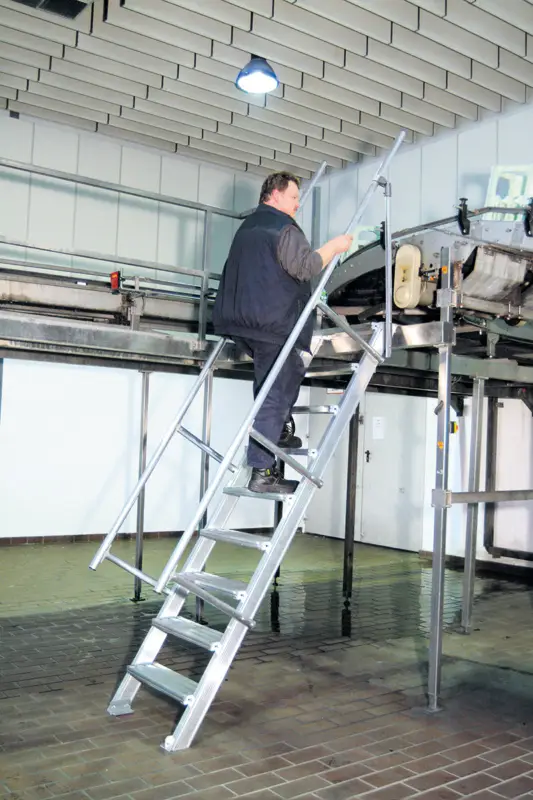 Zertifiziert euroline Alu-Treppe 60° SG 9 Stufen - 800 mm