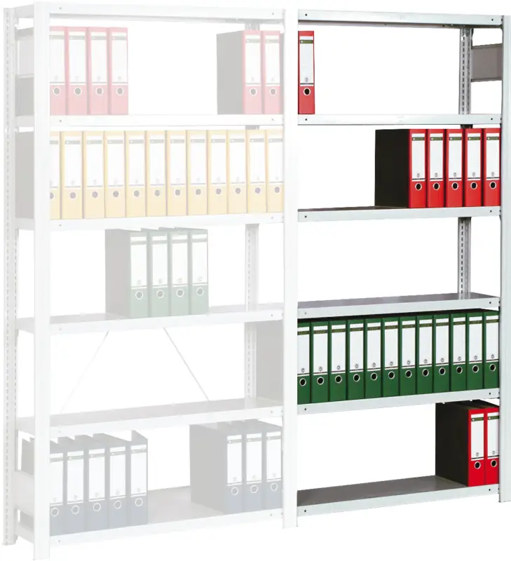 Top-Preis Regalwerk BERT Büroregal Lichtgrau 150 65 Anbaufeld 2000 x 875 x 600 mm