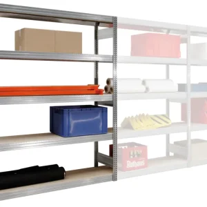 Bestseller Regalwerk BERT Großfachregal 350 6 Grundfeld 2500 x 1005 x 500 mm