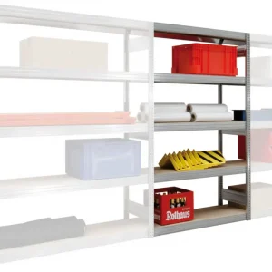 Zertifiziert Regalwerk BERT Großfachregal 350 6 Anbaufeld 2500 x 1005 x 300 mm