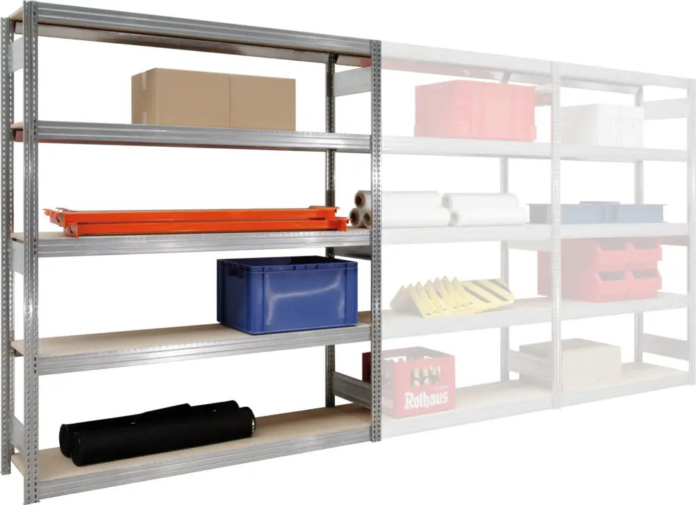 Regalwerk BERT Großfachregal 350 5 Grundfeld 2000 x 1005 x 600 mm Sofort Bestellen