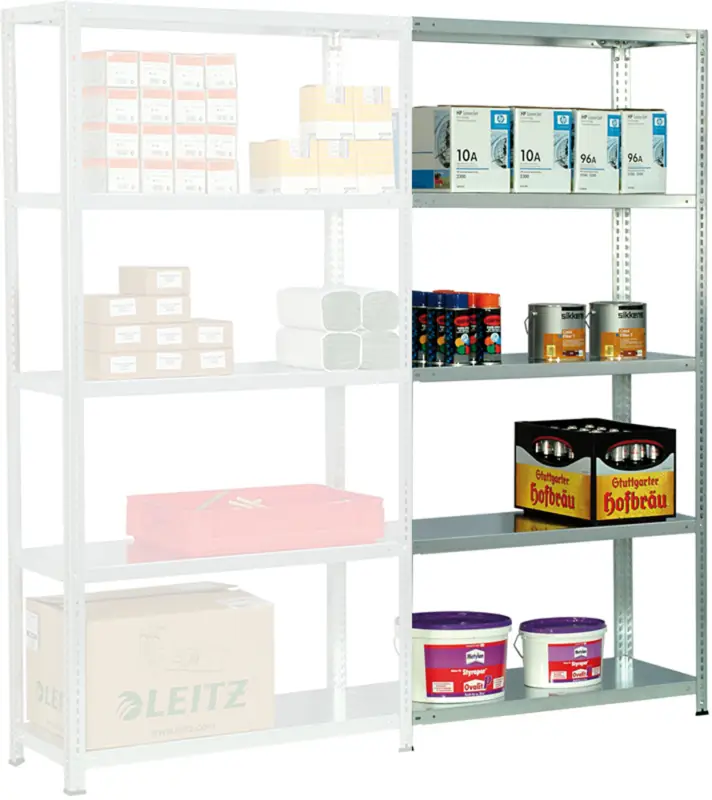 Kracherpreis Regalwerk RUDI Schraubregal 250 7 Anbaufeld 3000 x 875 x 500 mm