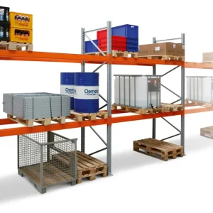 Ausverkauf Regalwerk ARTUS Palettenregal AT85 Komplettset 5500 x 14010 x 1100 mm - 3 Ebenen