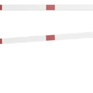 Super-Preis Schake Drehschranke - Schrankenbaum 60 x 40 mm ODV weiß rot - 3000 mm