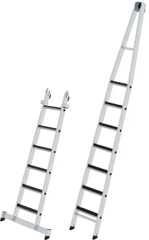 Saisonangebot Günzburger Glasreinigerleiter R13 2-teiliger Satz U6 - 13 Stufen