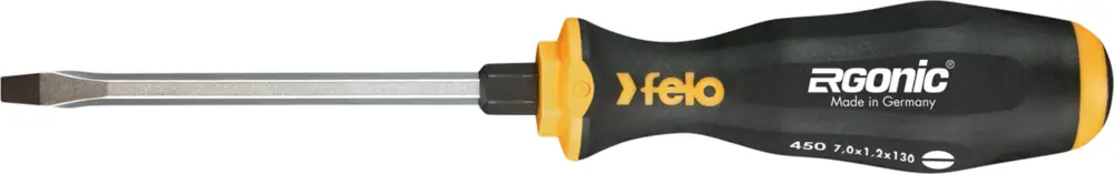 Letzte Chance Felo Schraubendreher ERGONIC 450 Schlitz SL 7,0 x 1,2 x 130 mm