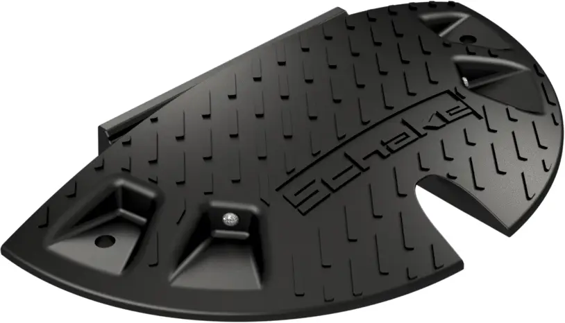 Markenware Schake Bodenschwelle Endstück mit Adapter schwarz 50 mm