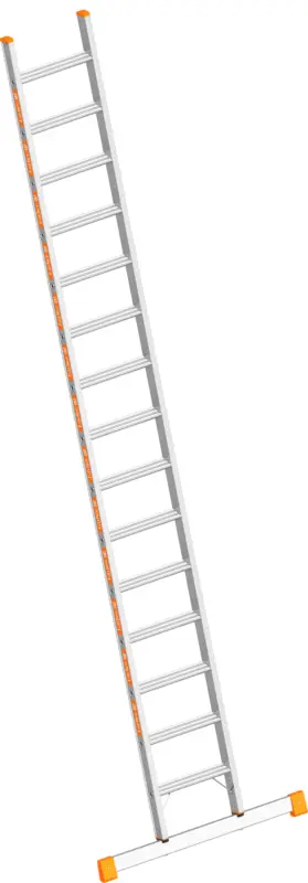 Sonderaktion Layher Anlegeleiter Alu 15 Stufen