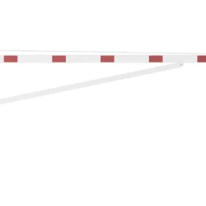 Echt Schake Drehschranke mit Auflagestütze - Schrankenbaum 100 x 50 mm OEV weiß rot - 4500 mm