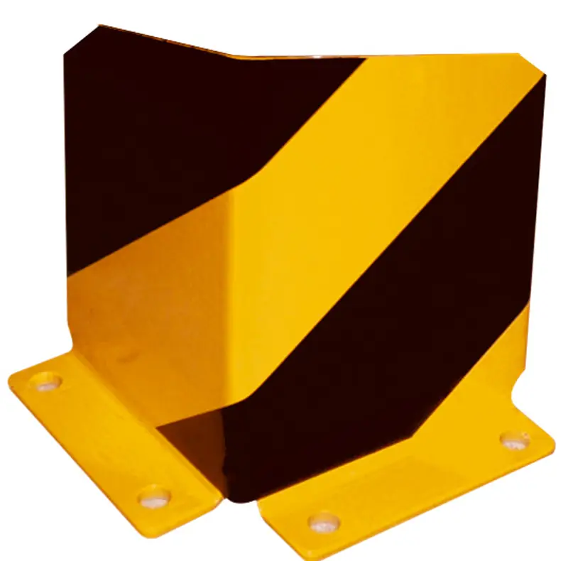 Schake Anfahrschutzwinkel Stahlblech 5 mm gelb schwarz - 200 mm Zertifiziert