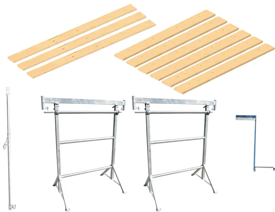 Schake Kurbelbock K1500 3 verzinkt - hawego PLUS Set Bestpreis