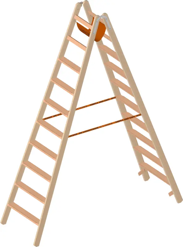 Direktkauf Layher Stehleiter Holz 2 x 10 Stufen