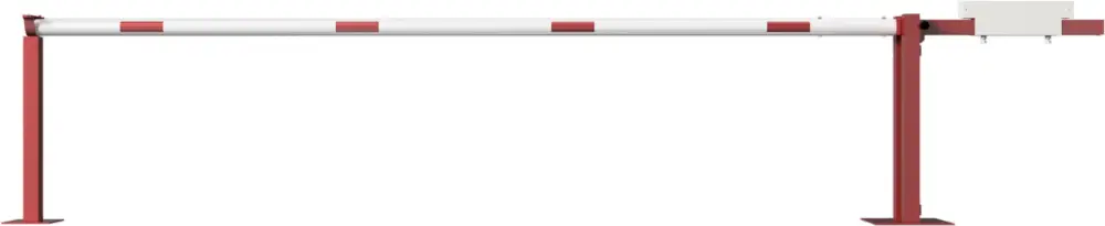 Bestseller Schake Schranke mit Gegengewicht und Auflagestütze - Schrankenbaum Ø 80 mm ODV - 4000 mm