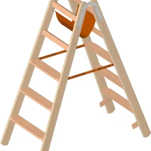 Top-Preis Layher Stehleiter Holz 2 x 5 Stufen