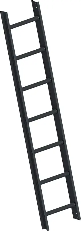 Layher Dachleiter Alu Anthrazitgrau RAL 7016 - hawego Set 7+7 Sprossen - 3,92 m Preisreduziert