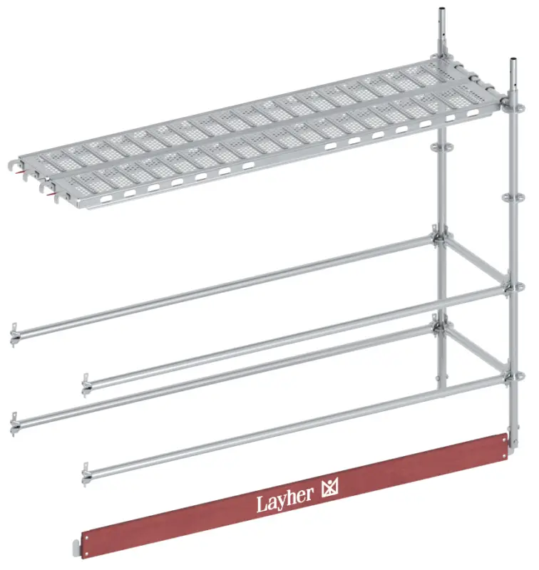 Expressversand Layher Allround Bewehrungsgerüst Erweiterungsfeld Zwischenebene 2,57 x 1,09 m