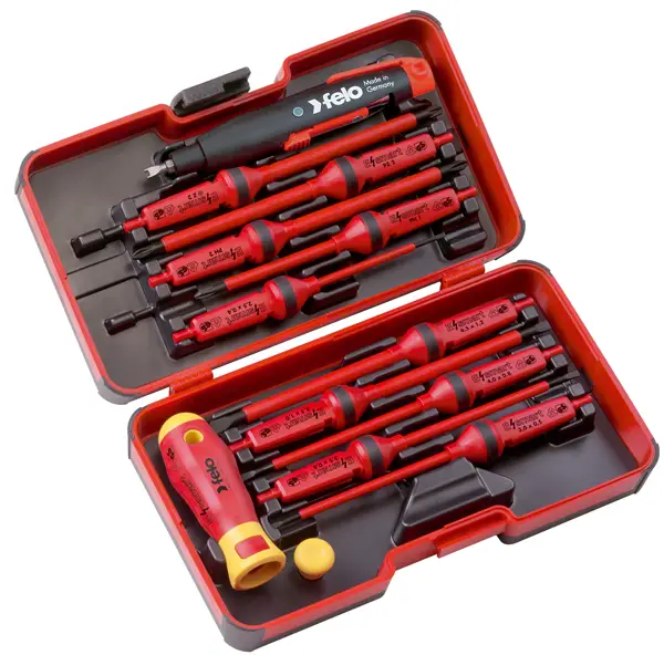 Felo Schraubendreher XL-Strongbox 13-teilig E-smart Industry VDE 063 SL PH PZ Z Markenprodukt