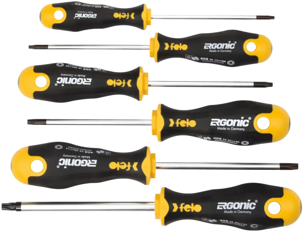 Preis Gesenkt Felo Schraubendreher Satz 6-teilig ERGONIC 408 Torx T 10 - T 40