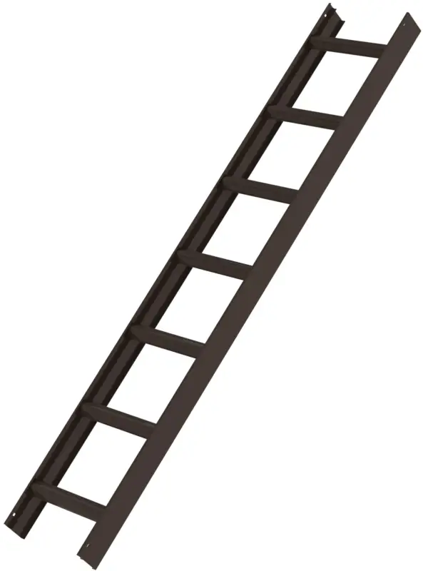 Günzburger Dachleiter Alu braun - hawego Set 7+7 Sprossen - 3,92 m Nur Heute