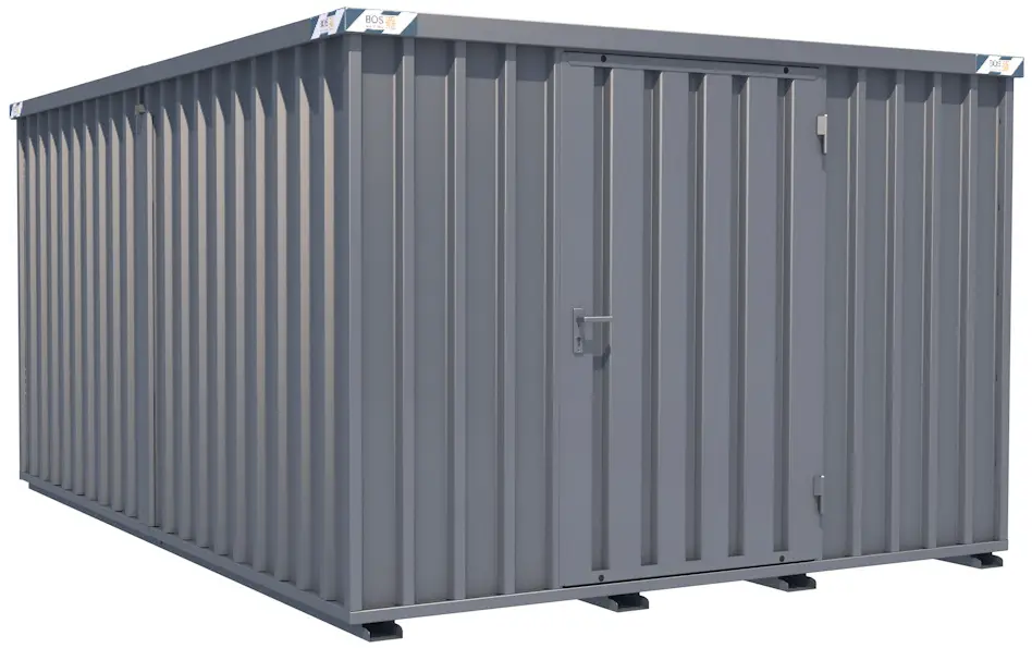 BOS Container Combination 3100 x 4200 x 2100 mm - 1-flügelige Tür auf 3 m Seite Abverkauf