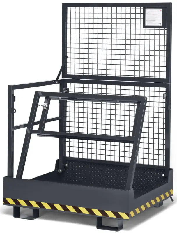 RR Industrietechnik Arbeitskorb RAK-compact - RAL 7016 Sonderangebot