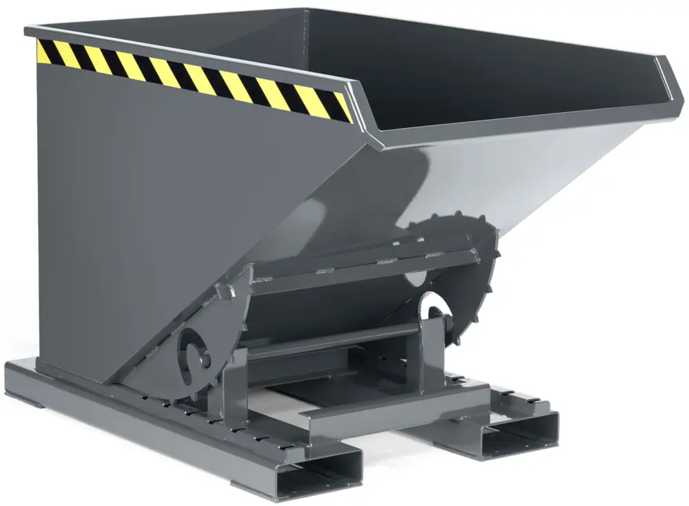 Zertifiziert RR Industrietechnik Abrollkipper RAM-60 - RAL 7005