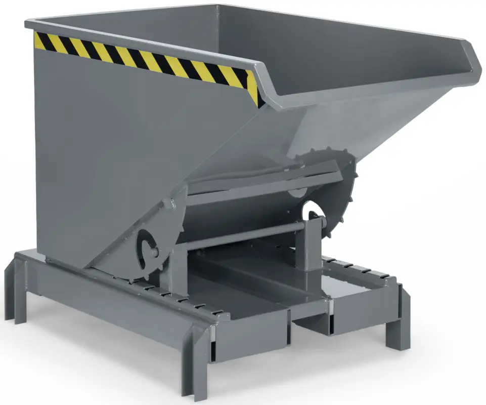 Zertifiziert RR Industrietechnik Abrollkipper RAM-DST 30 - RAL 7005