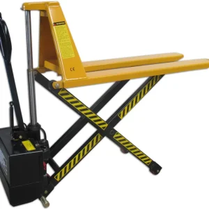 qteck Scherenhubwagen semi-elektrisch 1,5 t - Gabellänge 1100 mm - Hubhöhe 800 mm Super-Preis