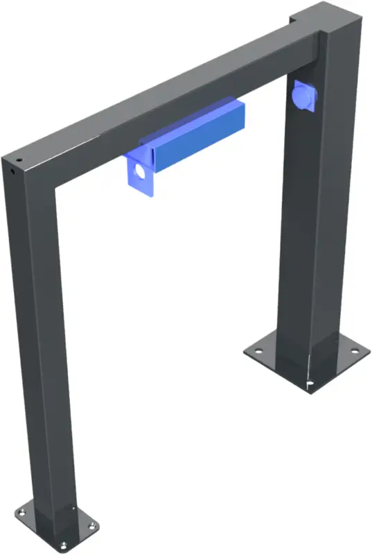Schake E-Bike Anlehnbügel Stahl OD 60 x 60 mm - mit Ladebox Sale