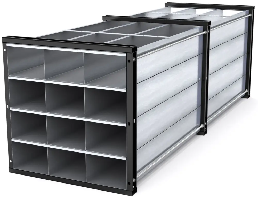 Top-Seller RR Industrietechnik Wabenregal RWR 12-3 - RAL 7016