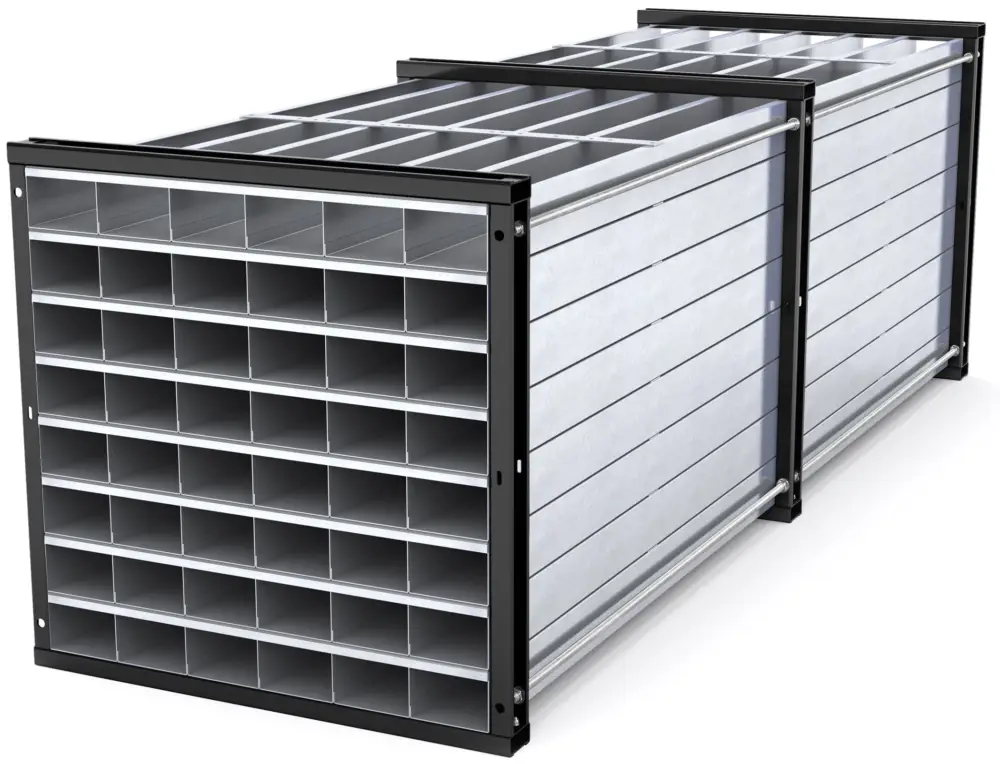 Preis Gesenkt RR Industrietechnik Wabenregal RWR 48-3 - RAL 5010