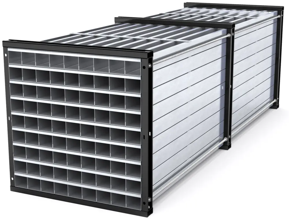 Knallerangebot RR Industrietechnik Wabenregal RWR 81-3 - RAL 3000