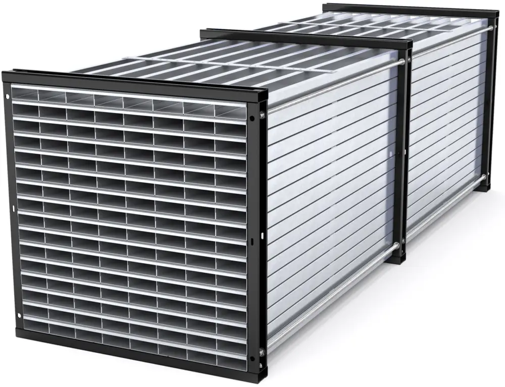 RR Industrietechnik Wabenregal RWR 128-3 - RAL 7016 Neue Kollektion
