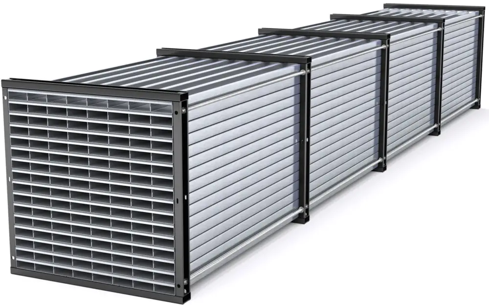 Neue Ware RR Industrietechnik Wabenregal RWR 128-6 - RAL 3000