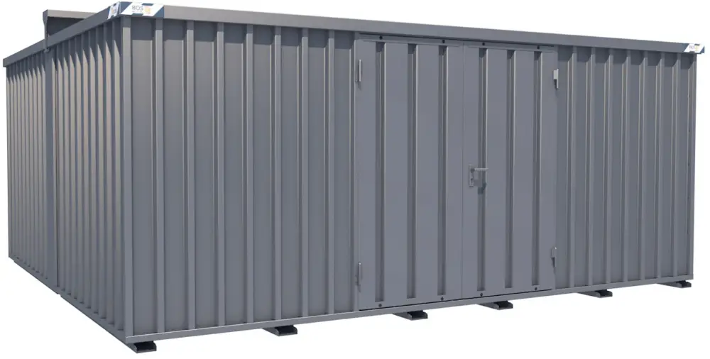 Schnäppchen BOS Container Combination 5100 x 4330 x 2315 mm - 2-flügelige Tür auf 5 m Seite