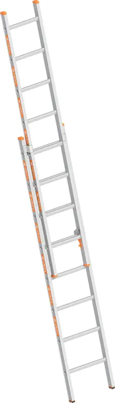 Layher Schiebeleiter Alu 2x8 Sprossen - hawego Set Bestseller