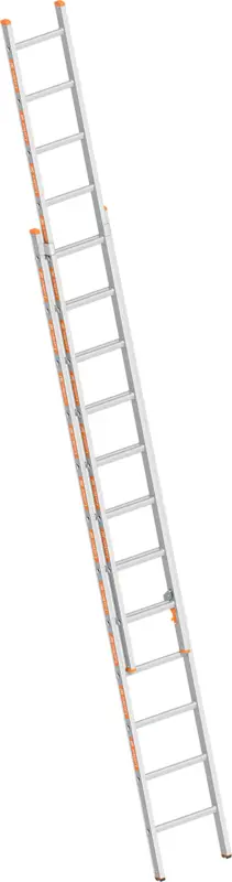 Begrenztes Angebot Layher Schiebeleiter Alu 2x12 Sprossen - hawego PLUS Set