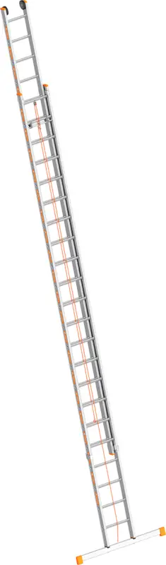 Layher Seilzugleiter Alu 2x22 Sprossen - hawego Set Markenware