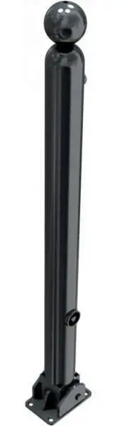 Nur Für Kurze Zeit Schake Stilpfosten 478 UDD Ø 76 mm schwarzbraun