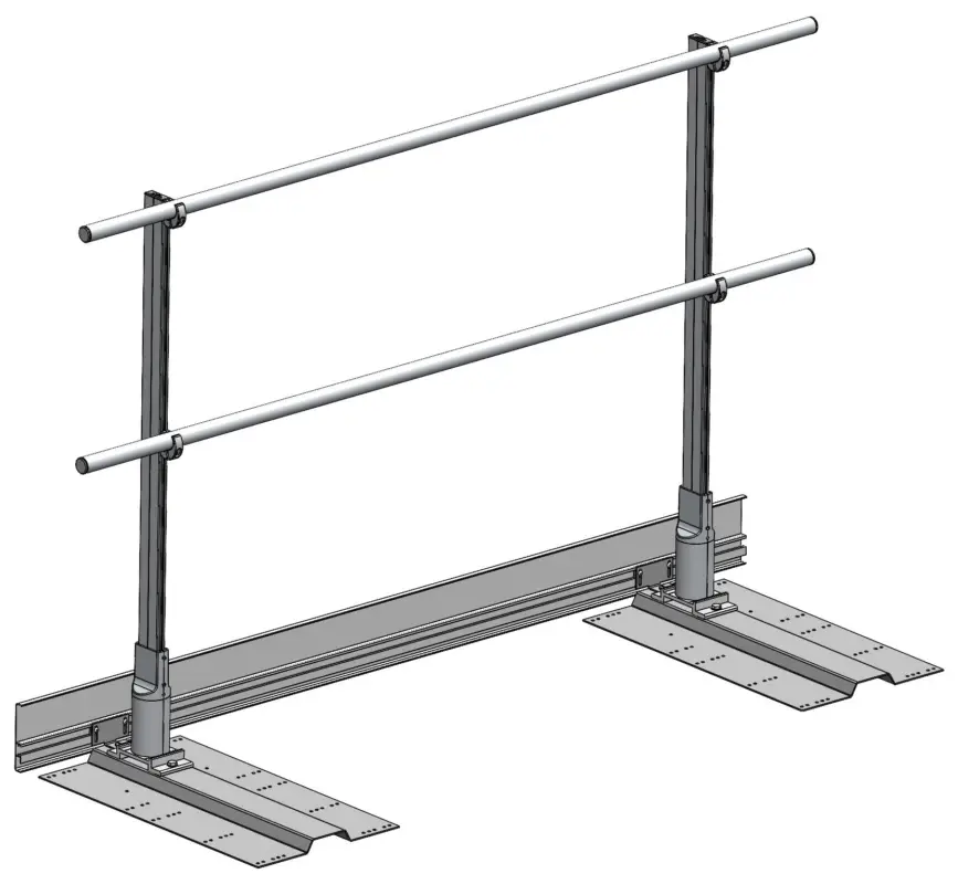 Günzburger Ausstiegsgeländer seitlich Metalldach-Deckschale - 2000 mm Top-Seller