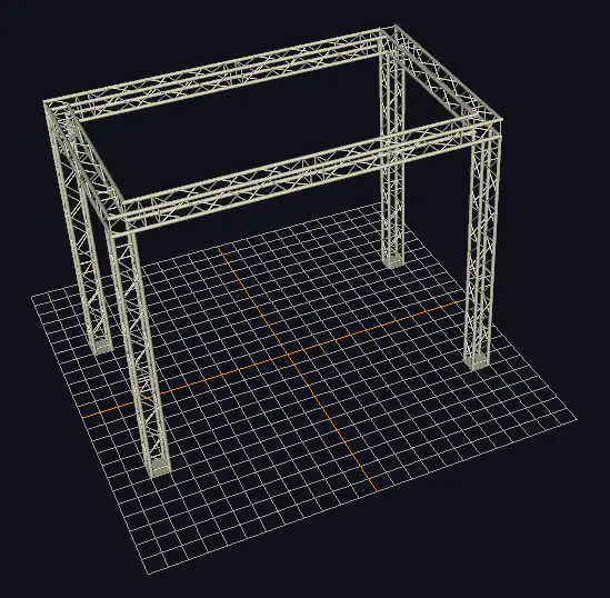 Global Truss Traversensystem F34 - Traversenkäfig 5 x 3 m Top-Angebot