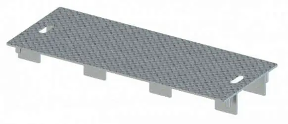 Markenware Schake Schlauch- und Kabelbrückensystem - Verlängerungselement 1000 x 400 x 100 mm