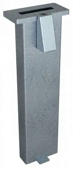 Schake Bodenhülse 400 mm - für Flachstahlanlehnbügel 80 x 20 Nur Heute