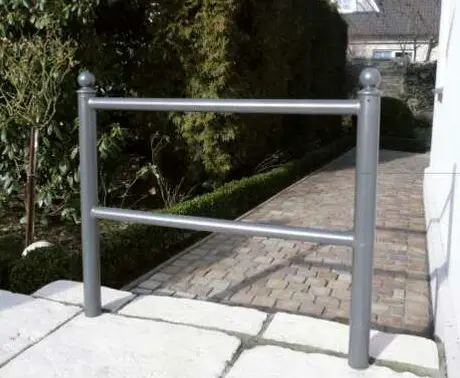 Schake Fahrradanlehnbügel Stahl OE mit Querholm Kugelkopf verzinkt - 800 x 1300 mm Neuheit